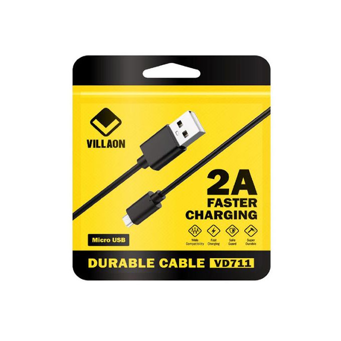 VILLAON Câbles USB Type C Pour Androïd - Noir