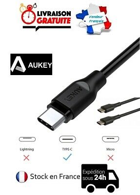 VILLAON Câbles USB Type C Pour Androïd - Noir