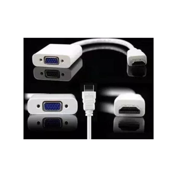 TNB Adaptateur HDMI Mâle Vers VGA Femelle - Blanc