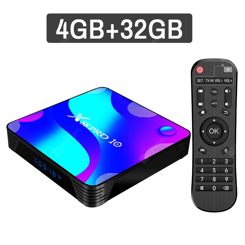 X88 PRO 10 Android TV Box - Full HD 4K - 16GB / 2GB - Bluetooth -  Noir