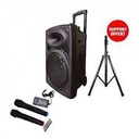 Jiepak Haut-Parleur Portable Rechargeable Trolley Sans Fil D-15 + 2 MICRO OFFERT