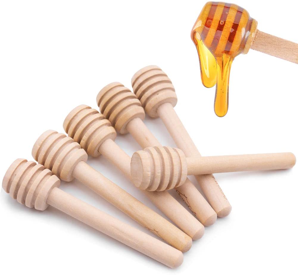 Wooden Honey Stick Wood Stick Honey Dipper Honey Spoon Stick Honey Rod