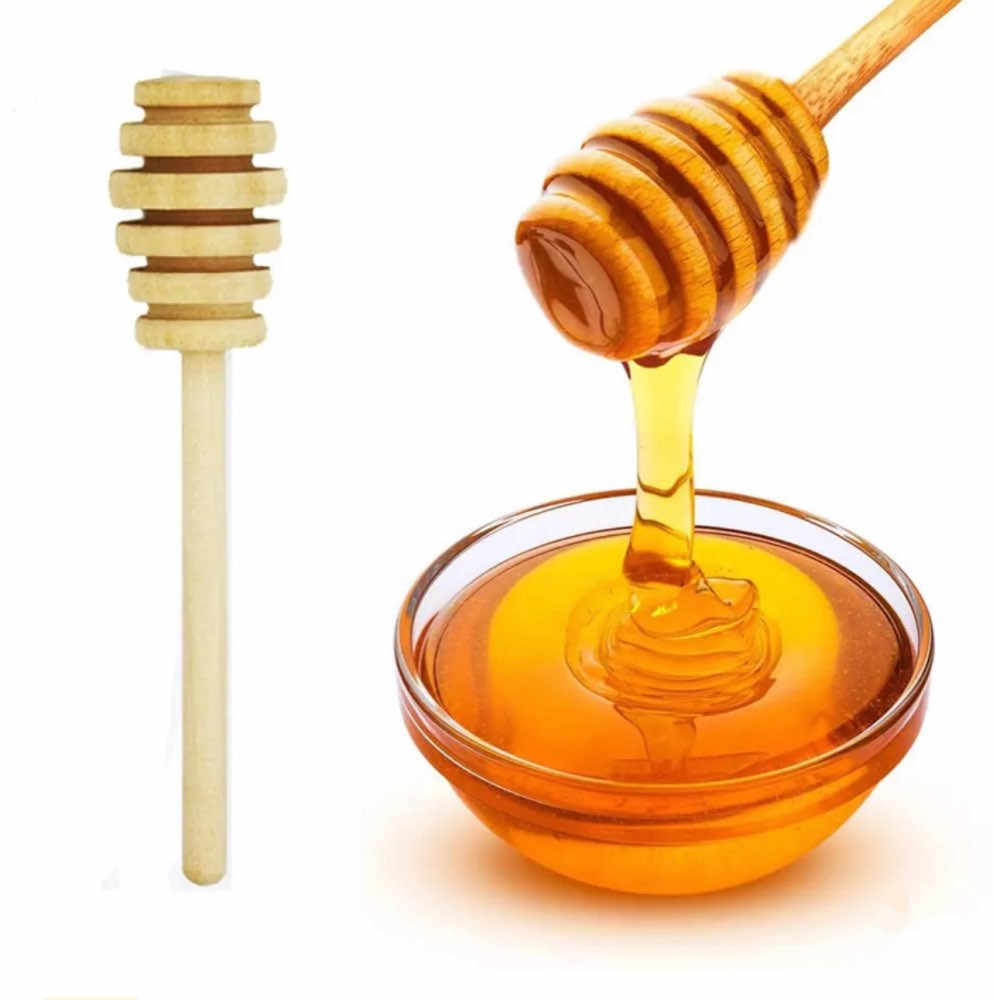 Wooden Honey Stick Wood Stick Honey Dipper Honey Spoon Stick Honey Rod