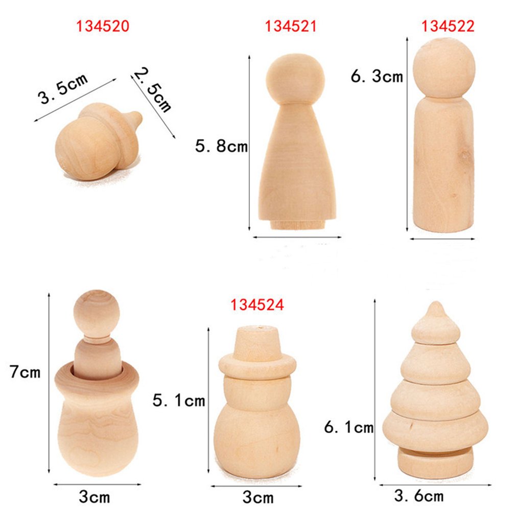 Wood DIY Puppet 10 Pack 134520 Daily Supplies Household Products