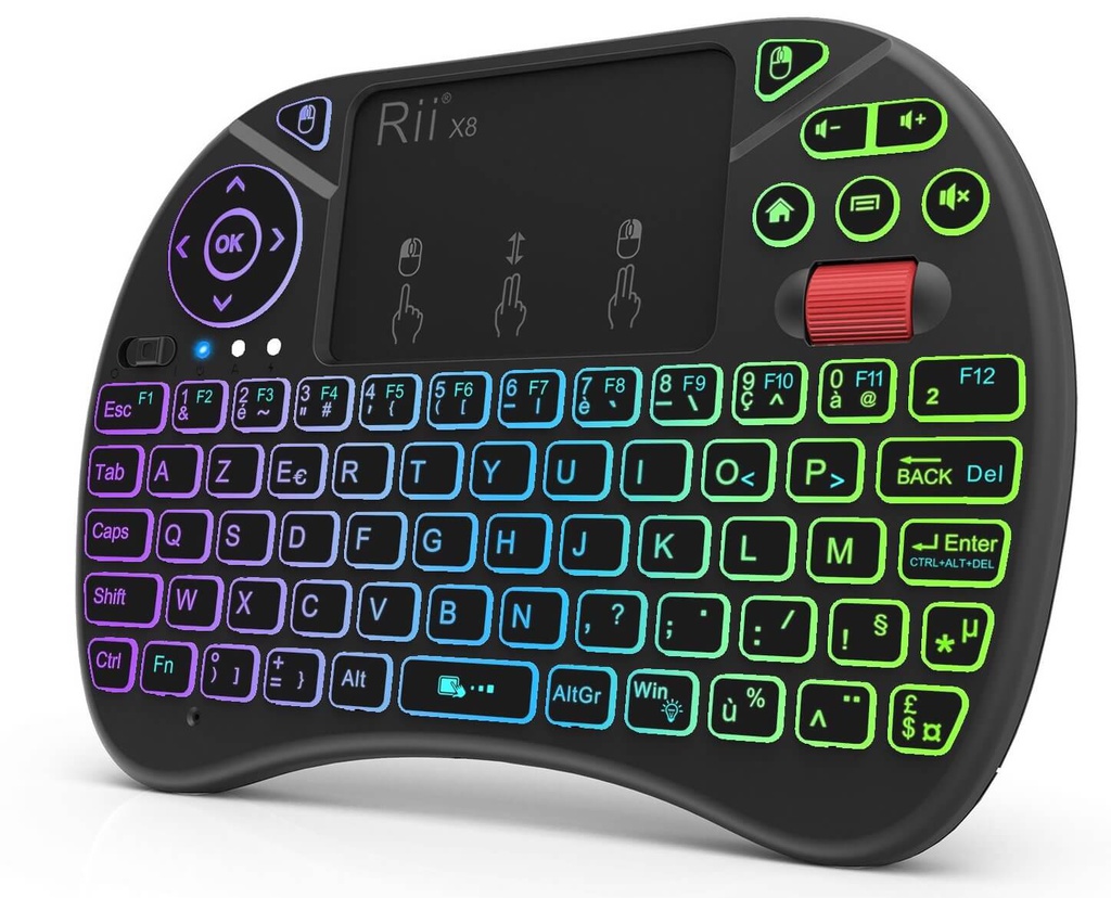 Wireless Mini Clavier Sans Fil Pour Android Et IOS Et PC - Noir