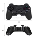 Wireless Bluetooth Snowflake Button Game Controller For Sony PS4(Black)