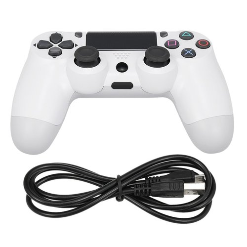 Wired Game Controller Gamepad Handle For PS3 / Compute(White)