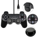 Wired Game Controller Gamepad Handle For PS3 / Compute(Black)