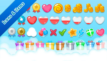 Casual Game UI for mobile games