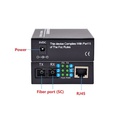 Convertisseur Fibre Optique/RJ45 - 2Km - Noir