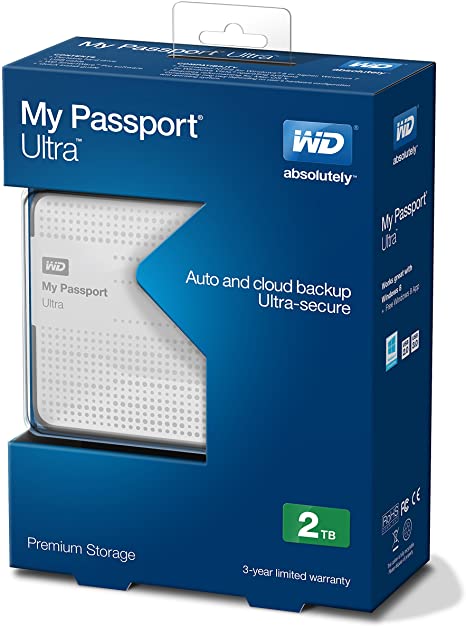 Western Digital My Passport Boîtier Disque Dur Externe - USB 3.0 - 2,5 Pouces - Noir