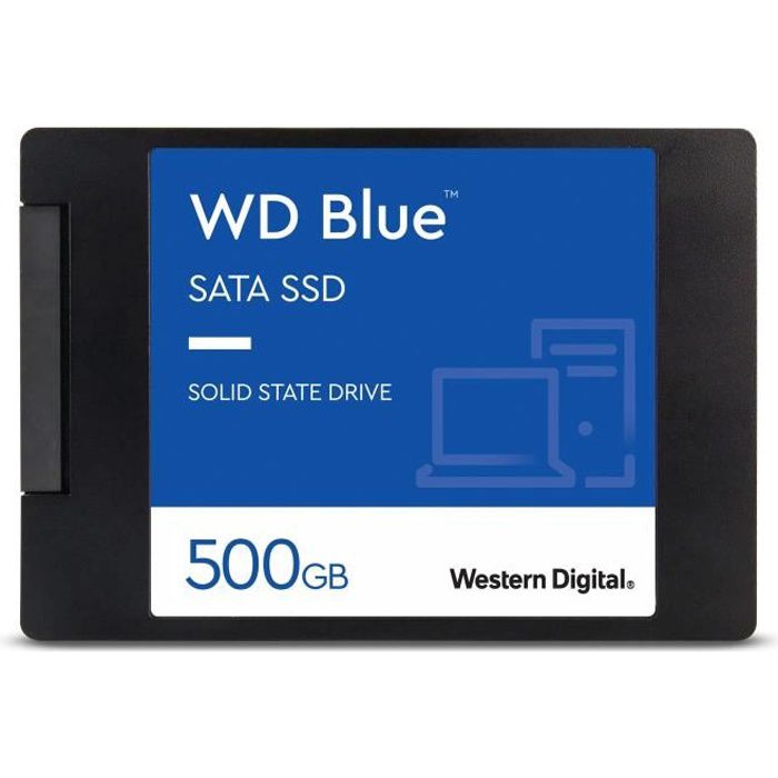 Western Digital Disque SSD WD 3D NAND 500Go- SATA 2,5"