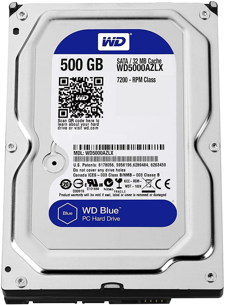 Western Digital Disque Dur Interne 500 Go - Gris