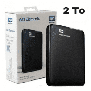 Western Digital Disque Dur Externe - 500 Go - USB 3.0 - Noir - 2.5 Pouces - USB 2.0 / USB 3.0 - Logiciel De Sauvegarde Inclus WD SmartWare - Garantie 1 Mois