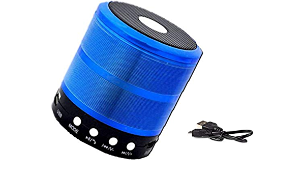 WS 887 Portable Bluetooth Mini Speaker HT - Bleue 