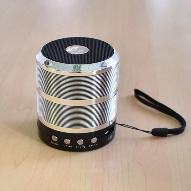 WS 887 Portable Bluetooth Mini Speaker HT - Argent