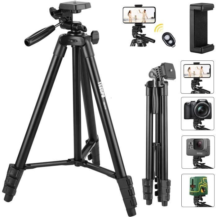 WIEFENG WF-520 Trépied Professionnel Pour Caméscope  Vidéo NOIR
