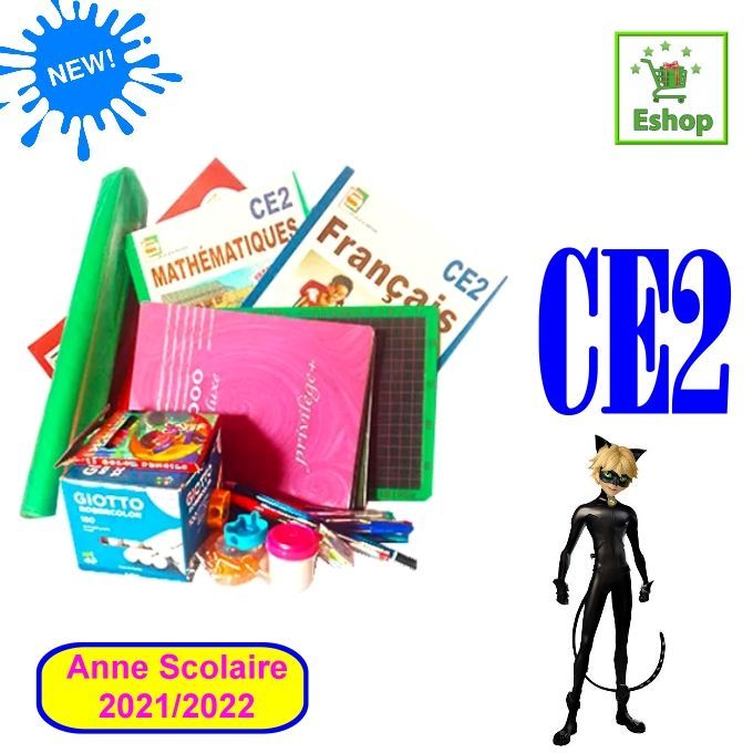 Kit Scolaire - CE2 + Ensemble Géométrique Offert - Multicolore-CV18