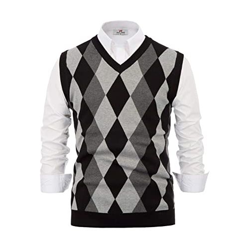 Pull-over Gilet À Carreaux