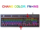 Crown Clavier Et Souris Gamers RGB Noir CMCKG-201