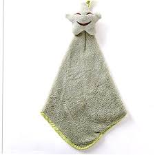 Hanging Star Coral Velvet Towel Green Household Products Daily Life Supplies
