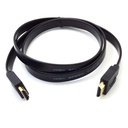 CÂBLE HDMI 1.5 MÈTRE PLAT - Noir