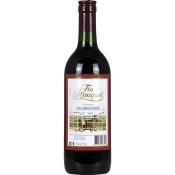 Vin Rouge Fin Bouquet - La Bouteille De 75cL