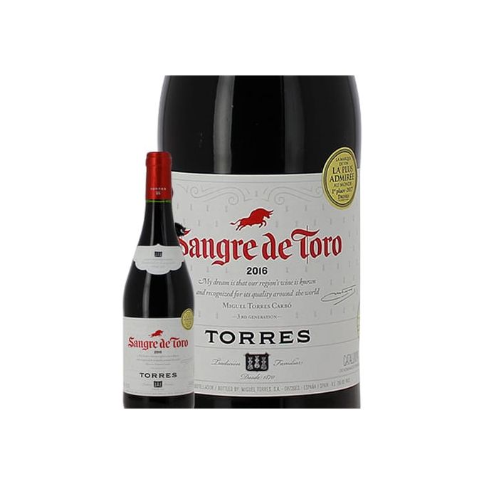Vin Rouge Espagne Garnacha Tinta - Cariñena Penedes D.O. Sangre De Toro - 75Cl