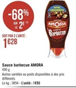 Amora SAUCES FROIDES BARBECUE 490G