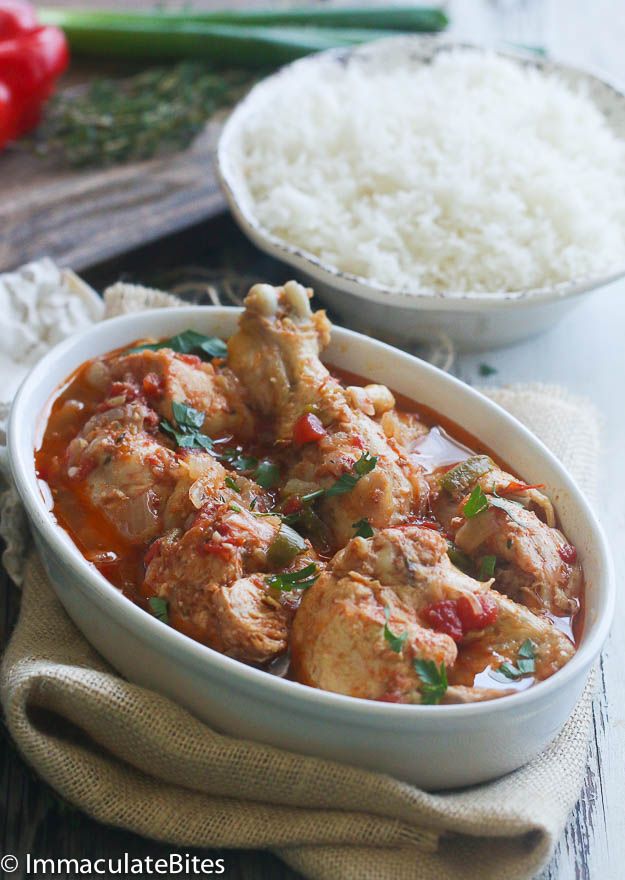 Kédjénou de poulet + riz