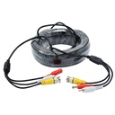 Câble 2 En 1 BNC Et Alimentation Pour Caméra HD - 5m - Noir