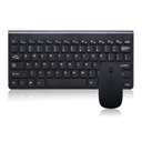 Mini Clavier Et Souris Combinés Sans Fil - Blanc/Noir
