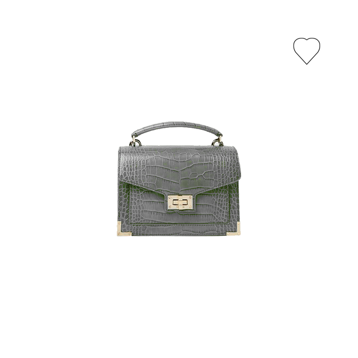 petit sac vert de soirée gris