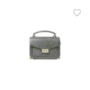 petit sac vert de soirée gris