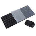 Mini Clavier Sans Fil ET Wireless Mouse Suit 2.4G  AZERTY - Noir