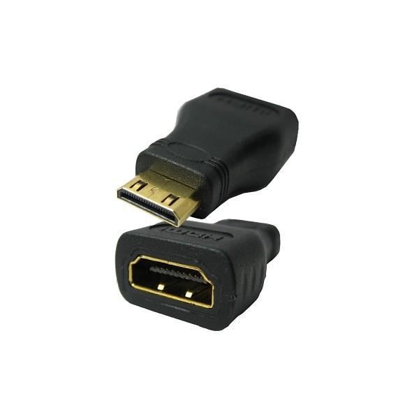 Mini HDMI Mâle Vers HDMI Standard Femelle - Noir