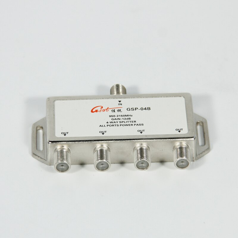 Stargold Diviseur De Puissance 1 Entrée 4 Sorties  - Sg-04A - Gris Métalique