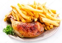 Frites au poulet