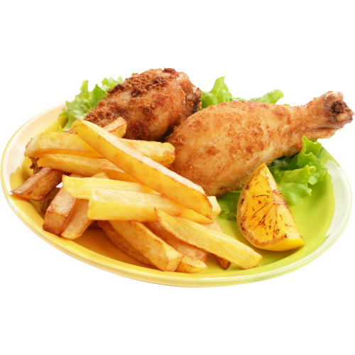 Frites au poulet