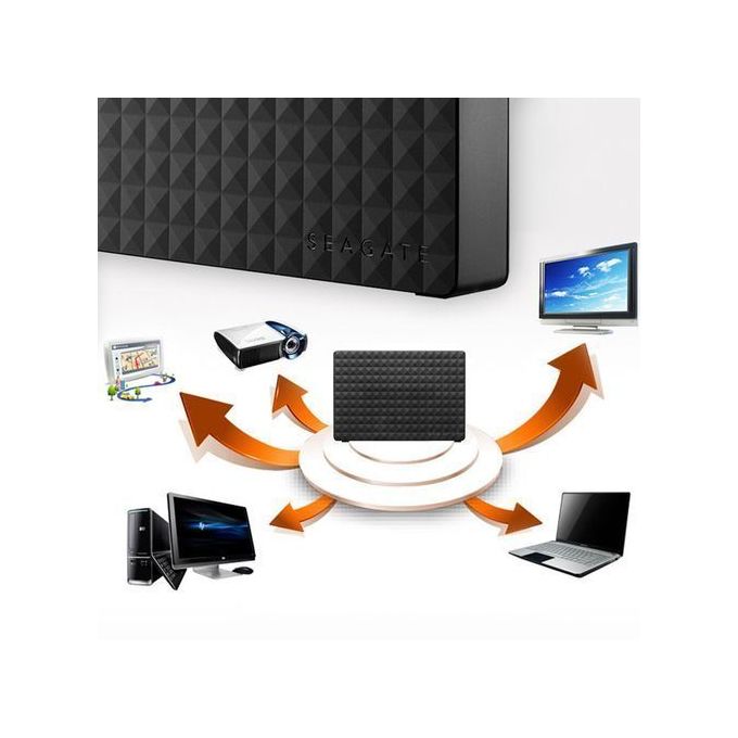 Seagate Disque Dur Externe Portable Seagate 4Tera(4000Go) - Usb 3.0 - Noir