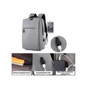 Sacs ,Sac A Dos Pour Ordinateur - 15.6 Pouces - 2 Poches Externes - Gris