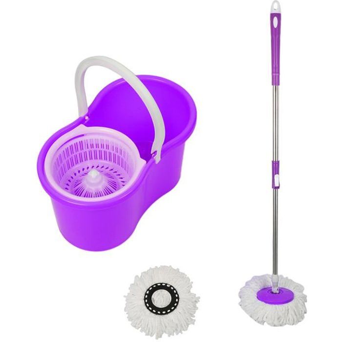 Seau De Nettoyage En Plastique - Violet/Gris