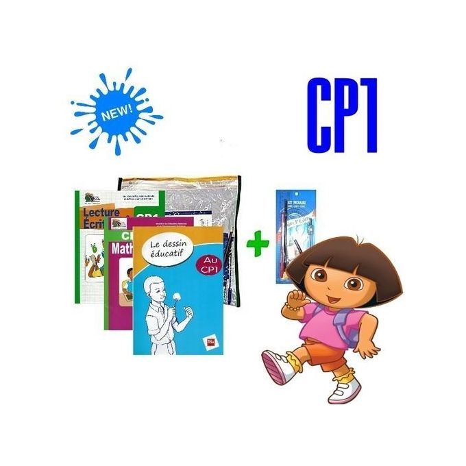 Kit Scolaire - CP1 + Ensemble Géométrique Offert - Multicolore-CV2