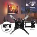Star Support Mural  - LED/LCD/Plasma - 14'' à 55'' -Robot - Pivotant - Noir