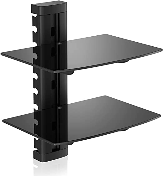 Multi Star Support Mural DVD/Décodeur - 2 étagères