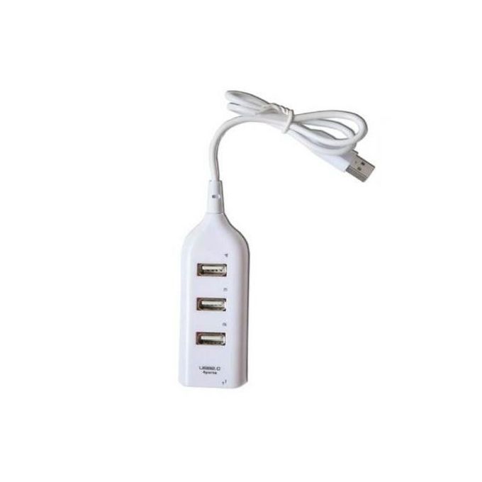 Multi-Port USB 4 En 1 - Blanc
