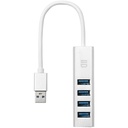 Multi-Port USB 4 En 1 - Blanc
