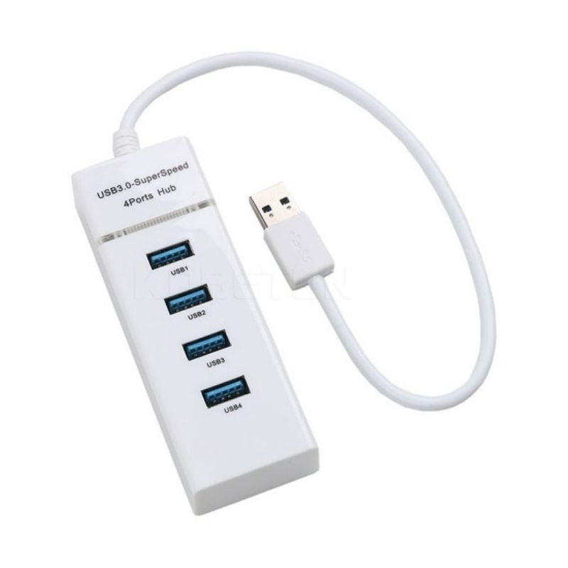 Multi-Port USB 4 En 1 - Blanc