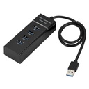 Multi-Port USB 4 En 1 Avec Contact - Noir