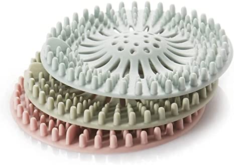 Silicone Floor Drain Pad Bathroom Kitchen Hair Filter Sink Anti-clogging